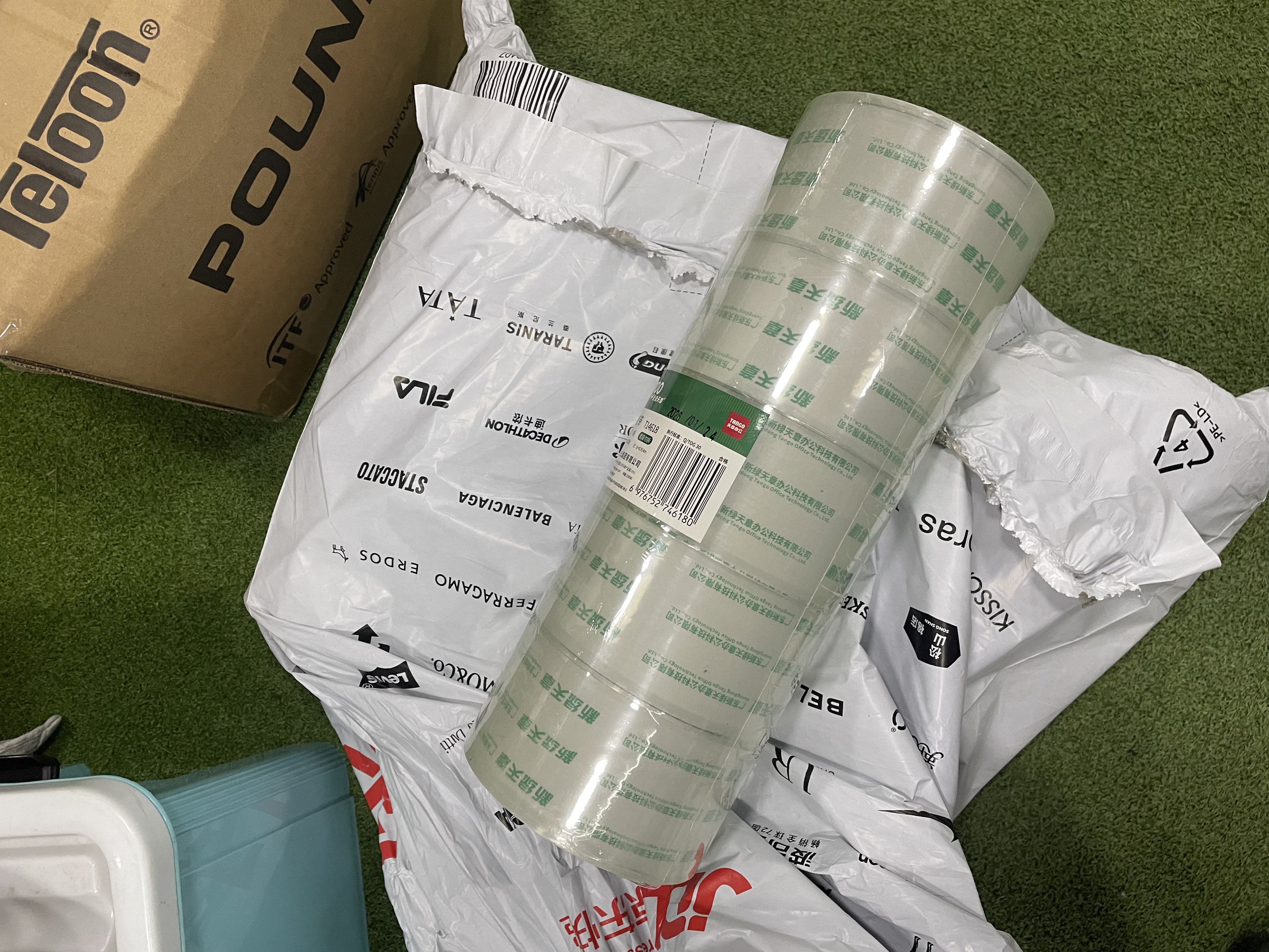 天章 （TANGO）（TANGO）高品质水晶超透明胶带超粘晶莹剔透家用封箱打包胶带办公用品60mm*91.4米*50μm 5卷装 实拍图