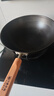 中康有钛抗菌仿生不粘铁锅0涂层精铁炒锅抗菌免开锅电磁炉燃气通用 有钛单锅 32cm 深氮铁锅 实拍图