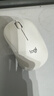 罗技（Logitech）M221 轻音鼠标 无线鼠标 办公鼠标 对称鼠标 带无线微型接收器 米白色 实拍图