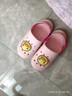 B.Duck小黄鸭童鞋儿童花园鞋男童舒适洞洞鞋女童宝宝舒适拖鞋5965粉色30 实拍图