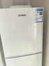 HYUNDAI（韩国现代）小冰箱迷你小型家用冷藏冷冻宿舍出租房办公室双开门二门电冰箱节能省电 118L白【行业热卖+店铺热卖】 实拍图
