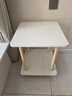 逸朗德（YILANGDE）简易床头柜小型卧室现代简约迷你床边柜收纳架储物柜子置物床头桌 象牙白色双层40*40*53cm 实拍图