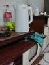 海尔（Haier）电热水壶家用小型烧水壶304不锈钢双层防烫1.7升大容量HSK-K617WJ 实拍图