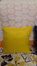 皮尔卡丹（pierre cardin）抱枕靠垫 纯色亚麻沙发抱枕靠垫套加厚仿亚麻 木瓜黄 45*45cm 实拍图