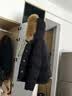 红袖（hopeshow）貉子大毛领连帽羽绒服2025冬季新款女装90白鸭绒复古风气质短外套 香草黄207 M 实拍图