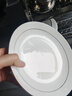 瓷秀源唐山骨瓷盘子菜盘家用餐具组合陶瓷简约深盘饭盘套装金边碟子餐盘 9英寸饭盘4个 实拍图