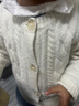 优衣库童装女童souffle yarn舒芙蕾开衫长袖毛衣外套478173 01 乳白色 110 实拍图