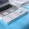 达尔优（dareu）EK810双模无线键盘 机械键盘 笔记本电脑游戏键盘 2.4G办公键盘长续航 104键 白色茶轴 实拍图