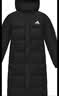 阿迪达斯（adidas）羽绒服男女同款冬季加厚鸭绒长款极寒羽绒服 黑/白  01TKD S 实拍图
