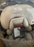 贝倍适（BAYBETSS）儿童安全座椅汽车用0-4-12岁宝宝360度旋转婴儿车载坐椅ISOFIX 米灰色【遮阳棚+上拉带+侧保护】 实拍图