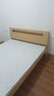 图柔【顺丰闪发】床实木床现代简约双人床主卧大床单人床出租床 单床+5CM床垫 1.8*2米 框架结构 实拍图
