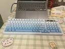 狼蛛（AULA）S99无线蓝牙有线三模键盘机械手感 游戏电竞专用 99键 RGB背光拼色静音键盘鼠标套装mac电脑键盘 S99Pro星云冰蓝【多功能显示屏】三模RGB 实拍图