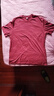 重磅纯棉短袖t恤男高档纯色印花休闲基础款内搭半袖打底衫 酒红 4XL  185-200斤 实拍图