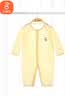 贝瑞加（Babyprints）宝宝连体衣纯棉婴儿夏季衣服儿童家居睡衣薄款爬服A类柔软 黄90 实拍图