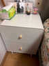 帅仕（shuaishi）全钢制床头柜卧室床边柜现代简约金属边柜奶油风落地斗柜圆弧防撞 【0醛无味】落地款二斗柜-母婴放心用 实拍图