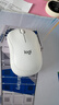 罗技（Logitech）M221 轻音鼠标 无线鼠标 办公鼠标 对称鼠标 带无线微型接收器 米白色 实拍图