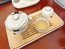 初伍汝窑功夫茶具套装三件套带茶盘家用陶瓷茶壶茶杯宿舍用喝茶整套 实拍图