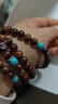 黑花梨沉香木檀木佛珠108念珠仿绿松石隔珠木质手链总批发 黑花梨隔珠08mm*108颗 实拍图