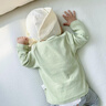 七乐豆婴儿春季开衫上衣薄款纯棉春装宝宝外套春秋女童儿童女宝开春衣服 奶绿 73 cm 实拍图