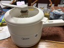美的（Midea）电煮锅 小电锅 电蒸锅 宿舍小锅多功能锅辅食锅 1.6L学生寝室一体泡面小火锅电煮锅XZE2017 配蒸笼 实拍图
