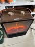 WeWarm【UV除菌99.9%】壁炉取暖器家用暖风机仿真炭火电暖器室内外大面积速热冷暖风机轻音节能1908NUV 实拍图