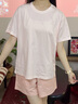 蕉内王一博同款305H纯棉睡衣男女士100%棉情侣家居服短袖短裤套装夏季 【女-短袖短裤】珊瑚粉 M 实拍图