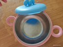 COOKSS婴儿辅食碗恒温注水保温碗316不锈钢宝宝婴幼儿吃饭儿童餐具浅蓝 实拍图