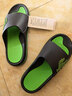 回力运动拖鞋男浴室内户外不易滑厚底凉拖鞋HL39391黑绿色41-42码 实拍图