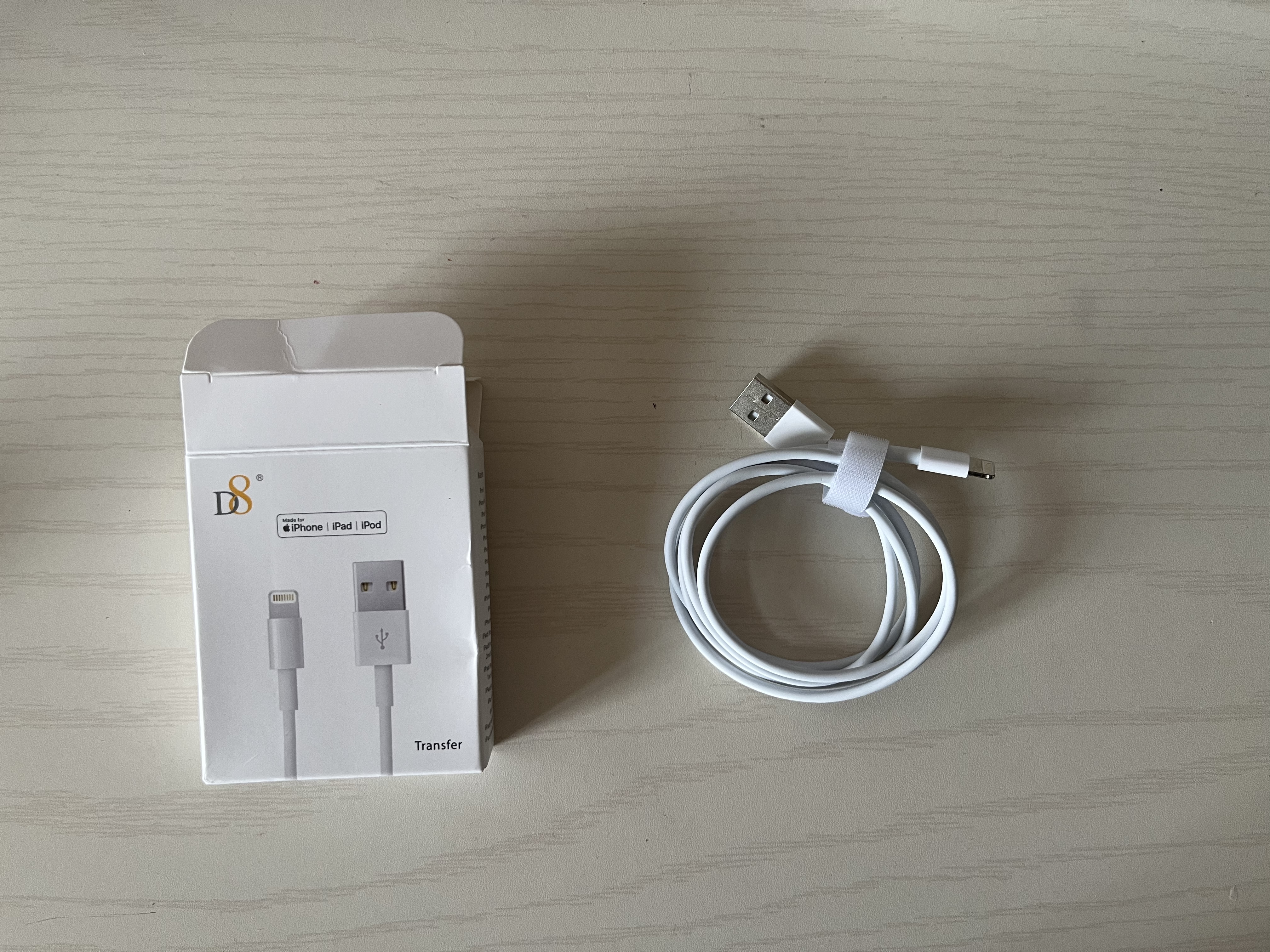 苹果充电线快充数据线MFi认证不弹窗USB转Lightning适用iPhone14/13/12/11手机平板ipad白色1米单条装高速充电安全耐用 实拍图