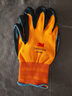 3M劳保手套工地胶皮耐磨浸胶防滑防护拔河维修 手套 橙色L 实拍图