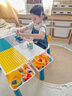 星涯优品儿童玩具积木桌大颗粒多功能游戏学习桌拼装男女孩3-10岁生日礼物 实拍图