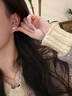 柯芙尼 一克拉莫桑钻双C耳钉女轻奢百搭防过敏耳饰送女友生日七夕节礼物 实拍图