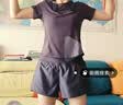 百思绒健身房运动套装女短袖户外跑步服大码微胖mm瑜伽服速干衣上衣短袖 实拍图