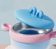 优可倍宝宝辅食保温碗婴儿专用碗316防摔防烫儿童餐具恒温幼儿注水保温 【升级款感温+带吸盘】浅蓝色 实拍图