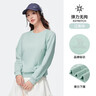 骆驼（CAMEL）长袖圆领套头卫衣女宽松休闲运动打底衫 J23CZ0L5064 柔雾粉 S 实拍图