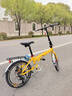 邦德·富士达 折叠自行车男女式铝合金禧玛诺7级变速碟刹超轻迷你学生便携单车 芒果黄(升级版) 20英寸 实拍图