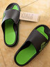 回力运动拖鞋男浴室内户外不易滑厚底凉拖鞋HL39391黑绿色41-42码 实拍图