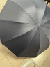 天堂 加大雨伞三折 晴雨两用商务伞经典格纹10骨大雨伞男女 藏青 实拍图