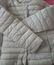鸭鸭佟丽娅同款轻薄羽绒服女冬短款轻便冬季内胆保暖外套女装GF 米白 2XL 实拍图