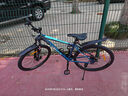 邦德·富士达 自行车男女成人24级变速山地车碟刹减震前叉青少年儿童越野单车 【26寸 钢架】 极光蓝 实拍图