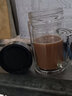 圣朗尼（SHENGLANGNI） 加厚耐热玻璃杯带把带盖过滤茶水分离家用泡茶杯男女办公水杯子 防爆银 550ml 实拍图
