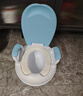 小哈伦儿童马桶婴儿坐便器婴幼儿尿盆小孩宝宝小便器3D软垫坐垫天蓝 实拍图