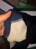 宝派保暖内衣套装男士秋衣秋裤抑菌防螨含羊绒桑蚕丝情侣加绒女秋冬 羊绒暖护贴经典版男藏青 L 实拍图