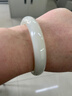 净心石和田玉手镯青白玉女款平安镯内径约57-58mm 实拍图