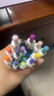 斑马牌（ZEBRA）艺点按动水彩笔 学生儿童涂鸦绘画填色细杆彩色笔手账笔 WYSS22 樱桃粉色 单支装 实拍图