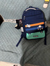 阳光8点小学生儿童减负减压护脊可爱双肩背包 宝蓝大号(4-6年级) 实拍图
