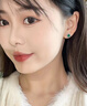 唐后（TH）唐后纯银镶翡翠耳钉轻奢日常通勤约会高级感耳饰送女友闺蜜耳环 实拍图
