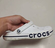 卡骆驰（CROCS）贝雅卡骆班洞洞鞋轻便耐磨一脚蹬休闲鞋女鞋时尚沙滩鞋|205089 白/深蓝-126 43 (270mm) 实拍图