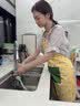 Mr Clean防水围裙厨房家用防污防油做饭围裙挂脖耐脏时尚罩衣工作服可擦手 实拍图