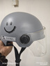 新日新日3C国标认证摩托电动车头盔男女四季通用骑行电瓶车半盔安全帽 火山灰【高清长镜+可拆护耳】 3C新国标A类 实拍图